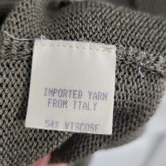 Vintage John Patrick for geoda design green open knit cardigan set beachy Large - Picture 15 of 16